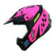 Мотошолом AXXIS WOLF RACON D8 Matt Fluor Pink
