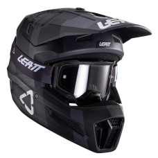 Мотошолом LEATT GPX 3.5 Black з окулярами