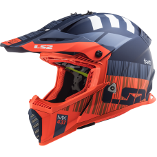 Мотошолом дитячий LS2 MX437 Fast EVO Mini Xcode Matt Orange Blue