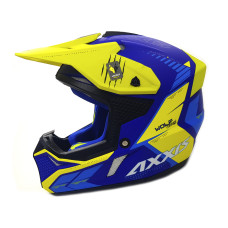 Мотошолом AXXIS WOLF Star Track C17 Matt Blue