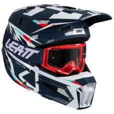 Мотошолом LEATT Moto 3.5 Helmet + Goggle Blue, XL