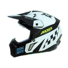 Мотошолом AXXIS WOLF RACON D0 Matt Fluor White