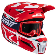 Мотошолом LEATT Moto 3.5 Helmet + Goggle Red, XL