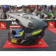 Мотошолом AXXIS WOLF RACON C1 Matt Fluor Yellow Gray