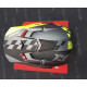 Мотошолом AXXIS WOLF RACON C1 Matt Fluor Yellow Gray