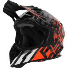 Мотошолом ACERBIS STEEL CARBON 2206 Black Orange Fluo M