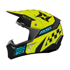 Мотошолом AXXIS WOLF RACON A1 Matt Fluor Yellow
