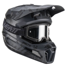 Мотошолом LEATT GPX 3.5 Stealth з окулярами
