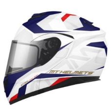 Мотошолом MT ATOM SV SKILL A0 Gloss White