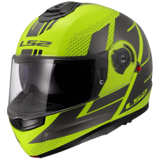 Мотошолом LS2 FF908 Strobe II Code Hi-Vis Yellow Grey L