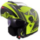 Мотошолом LS2 FF908 Strobe II Code Hi-Vis Yellow Grey L