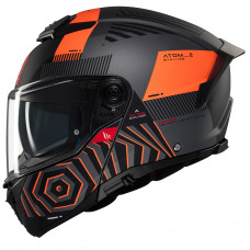 Мотошолом MT ATOM 2 SV STRANGE C4 Matt Orange