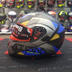 Мотошолом MT ATOM SV W17 A2 Matt Gray Blue