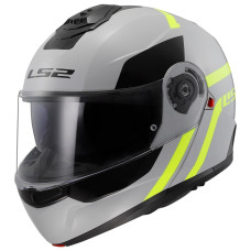 Мотошолом LS2 FF908 Strobe II Autox Grey H-V Yellow XXXL