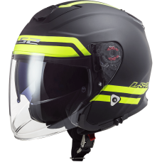 LS2 OF521 Infinity Hyper Matt Titanium Hi-Vis Yellow