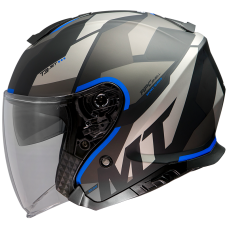 Мотошолом MT THUNDER 3 Jet Bow Matt Blue