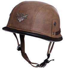 Мотошолом VINTAGE німецька каска коричнева