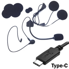 Навушники-мікрофон T-Max, T-Com гучні, 2 мікрофони Type-C