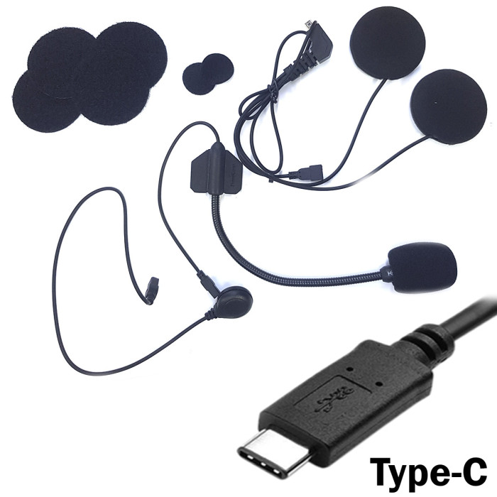 Навушники-мікрофон T-Max, T-Com гучні, 2 мікрофони Type-C