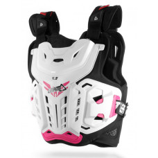 Жіноча моточерепаха LEATT Chest Protector 4.5 Jacki White Pink