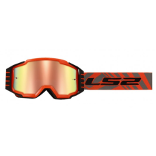 Маска кросова LS2 CHARGER PRO Orange Mirror Lens