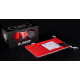 LS2 Aura Goggle Black Red With Clear Visor