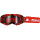 LS2 Aura Goggle Black Red With Clear Visor