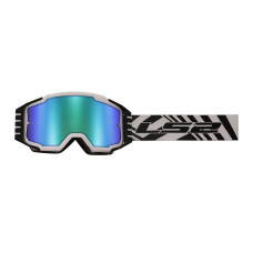 LS2 Charger Pro Goggle White with Iridium Visor
