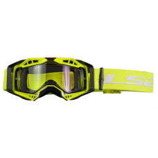 Маска кросова LS2 AURA Yellow Clear Lens