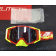 Маска кросова LAZER Goggle Race Style Red Yellow - Mirror Silver Lens