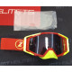 Маска кросова LAZER Goggle Race Style Red Yellow - Mirror Silver Lens