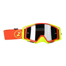 Маска кросова LAZER Goggle Race Style Red Yellow - Mirror Silver Lens