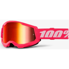 Маска кросова 100% STRATA Goggle II Pink- Mirror Red Lens