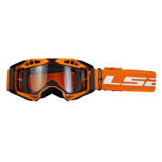 Маска кросова LS2 AURA Orange Clear Lens