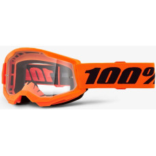 Дитячі окуляри 100% STRATA 2 Youth Goggle Neon Orange - Clear Lens, Clear Lens