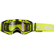 Маска кросова LS2 Aura Enduro Series Goggle Black Hi-Vis Yellow with Clear Visor