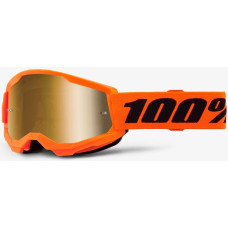 Дитячі окуляри 100% STRATA 2 Youth Goggle Neon Orange - Mirror Gold Lens, Mirror Lens