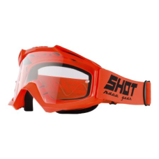 Маска кросова SHOT RACING ASSAULT Orange Neon Clear