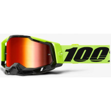 Окуляри 100% RACECRAFT 2 Goggle Neon Yellow - Mirror Red Lens, Mirror Lens