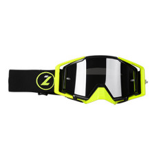 Маска кросова LAZER Goggle Race Style Black Yellow - Mirror Silver Lens