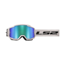 Маска кросова LS2 Charger Goggle White with Green Iridium Visor