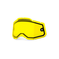 Лінза подвійна 100% RACECRAFT 2/ACCURI 2/STRATA 2 Dual Replacement Lens - Yellow