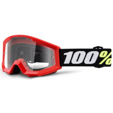 Маска кросова підліткова 100% STRATA MINI Goggle Red - Clear Lens, Clear Lens