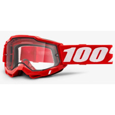 Маска кросова 100% Accuri 2 Enduro Goggle Red - Clear Dual Lens