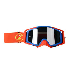 Маска кросова LAZER Goggle Race Style Blue Red - Mirror Silver Lens