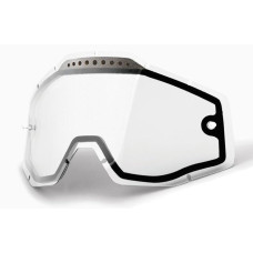 Лінза подвійна 100% RACECRAFT 2/ACCURI 2/STRATA 2 Vented Dual Pane Lens Anti-Fog - Clear