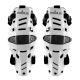 Наколінники Mobius X8H Hybrid white/black l/xl