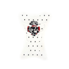 Наклейка на бак NB-1 Skull Aviator White