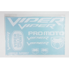 Наклейка лист Viper під оригінал біла