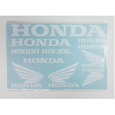 Наклейка лист Honda під оригінал біла